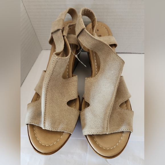 Barbara Barbieri Strappy Suede Leather Platform Wedge Sandal Sz 8 Made In Italy - Picture 3 of 8